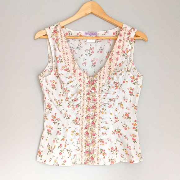 Vintage Tops - 🇺🇸 The Ultimate Cottagecore Top! Cotton USA Made